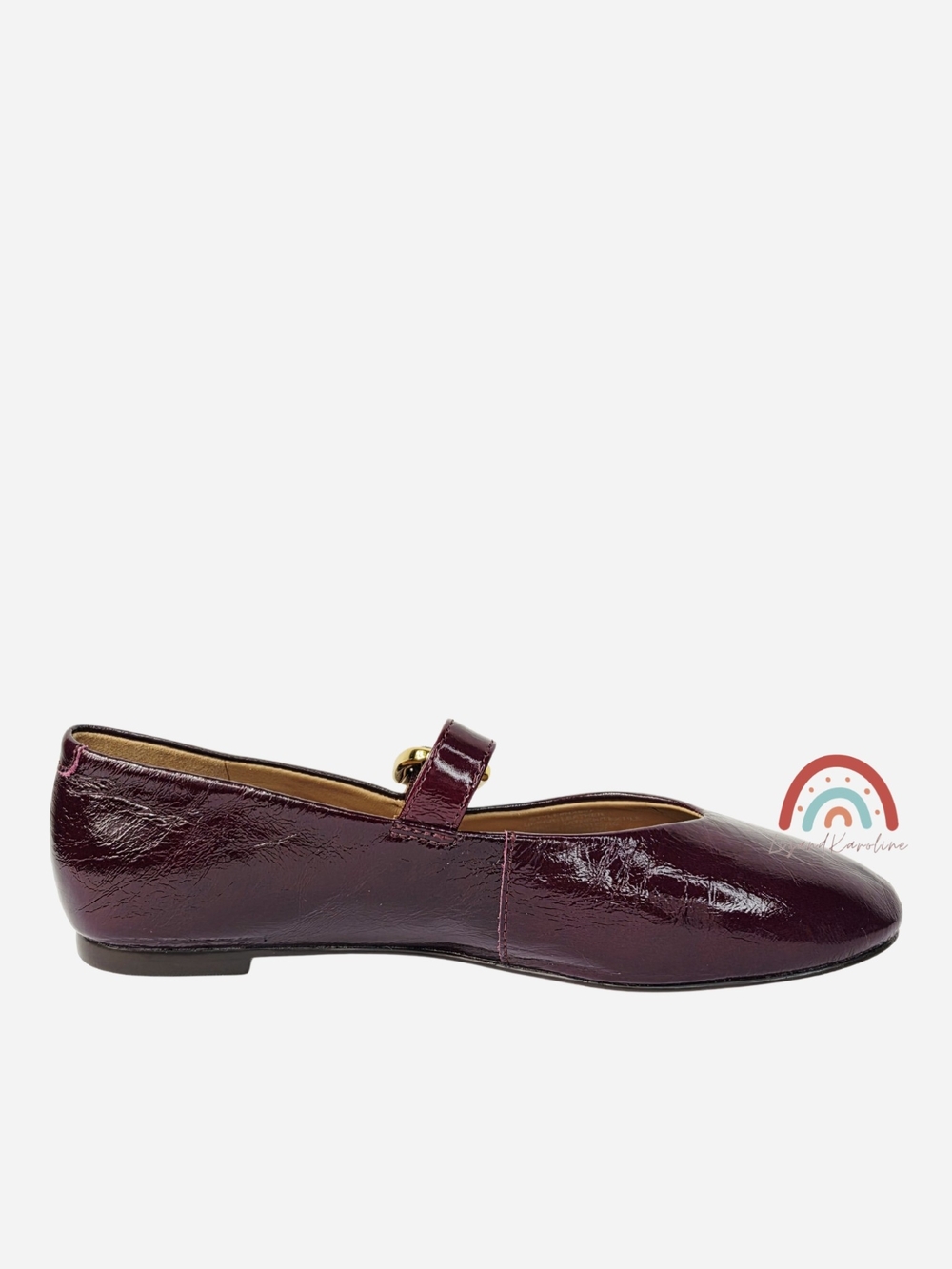 New! Madewell The Remy Mary Jane Flat in Leather Deep Plum 7.5 - Picture 7 of 16